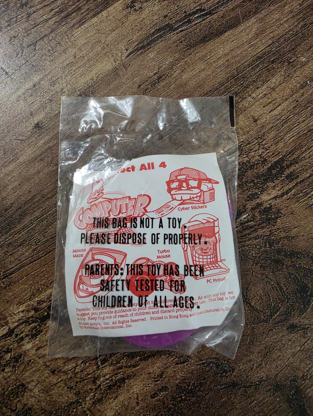 Arby's Computer Adventures Toy